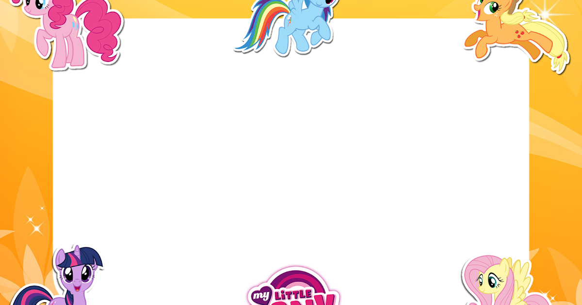My Little Pony Friends Yellow PNG Frame Printable PNG Frames