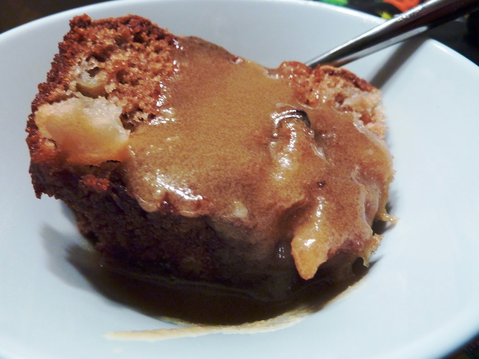 Recettes simples et faciles Gâteau pouding aux pommes, sauce au