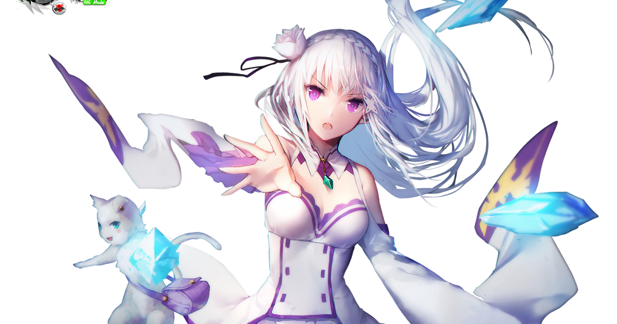 Re Zero:Emilia Mega AW Crystals Attack Render | ORS Anime Renders