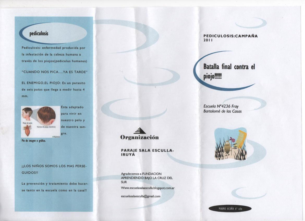 Escuela Nº4236 "Fray Bartolome de las Casas" de Sala Esculla: Campaña