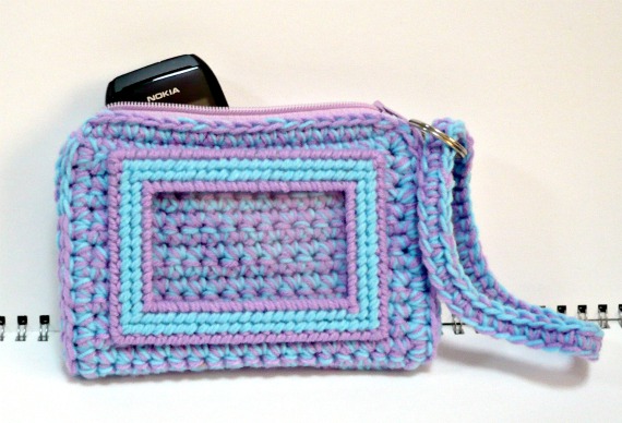 Nicely Created For You: Crocheted Wristlet Cellphone Wallet ID Card ...