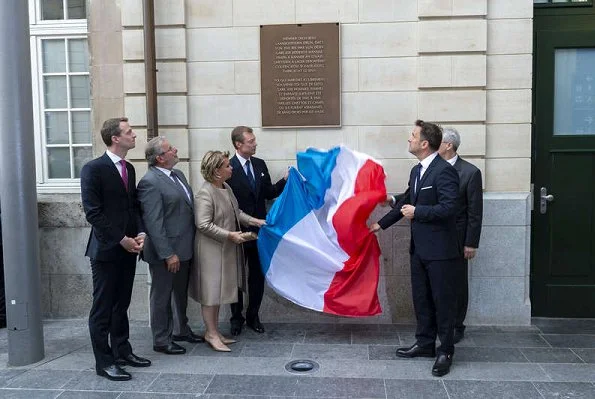 Grand Duke Henri and Grand Duchess Maria Teresa attended the opening of 'Kaddish' Monument built in memory of Holocaust victims of Luxembourg