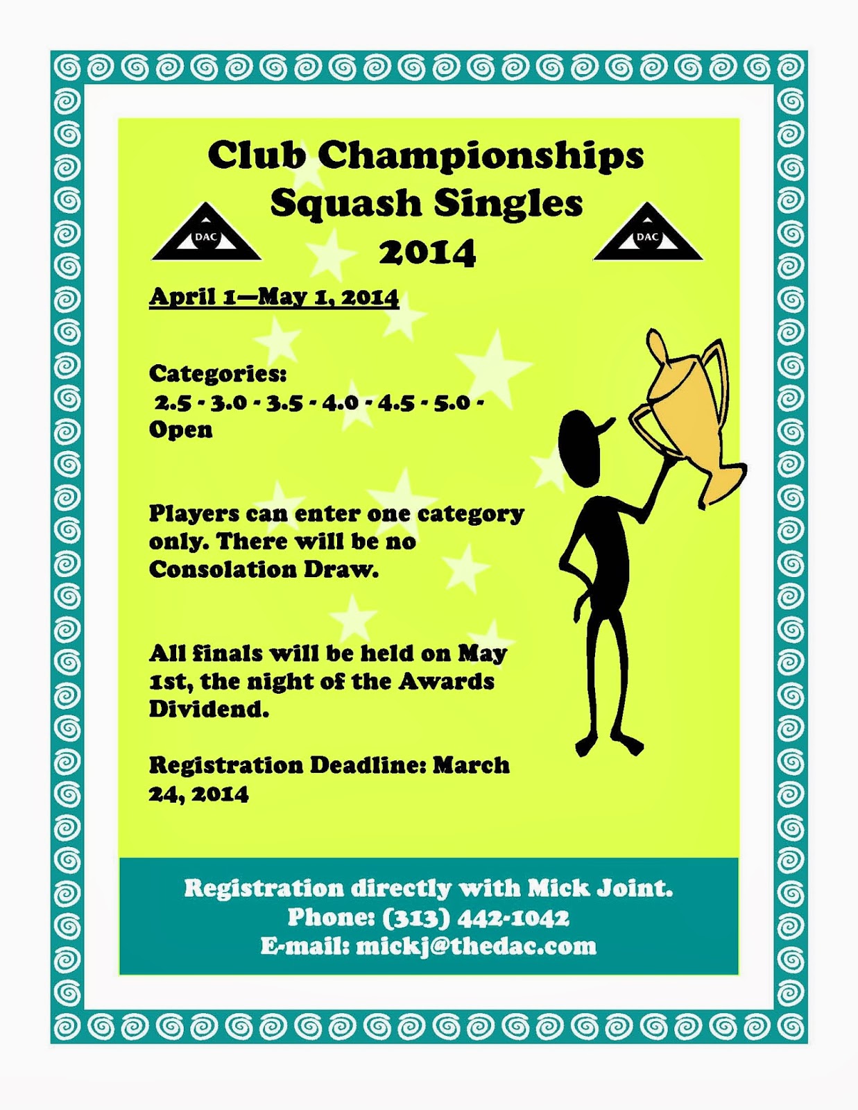 THE SQUASH JOINT PUT YOUR BODY ON THE LINE