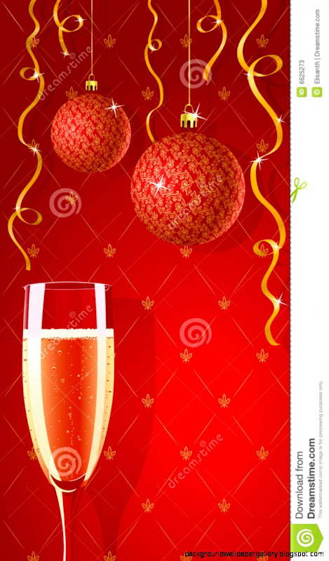Vector Holiday Glamour Wallpaper With Champagne Stock Photos