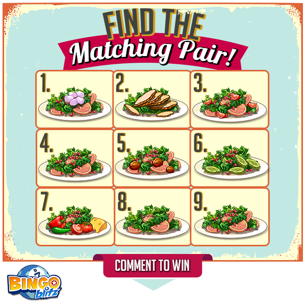 Bingo Blitz Matching Pair of this Delicious Diner Dish?! Games Media