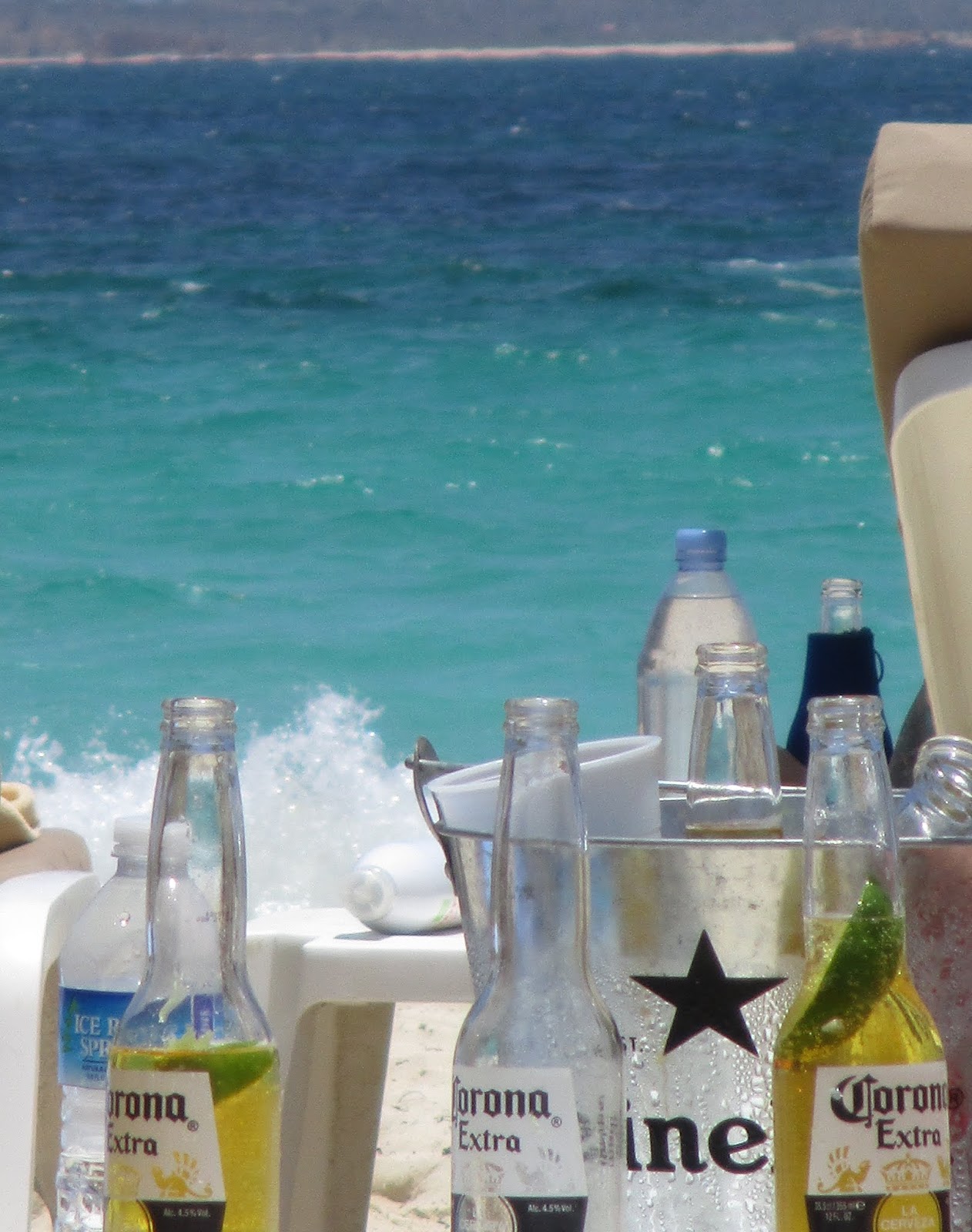 Deb's Days Bikini Beach Bar on Orient Beach, St. Maarten