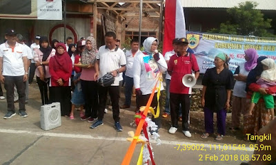 BUPATI SRAGEN RESMIKAN JALAN COR KABUPATEN