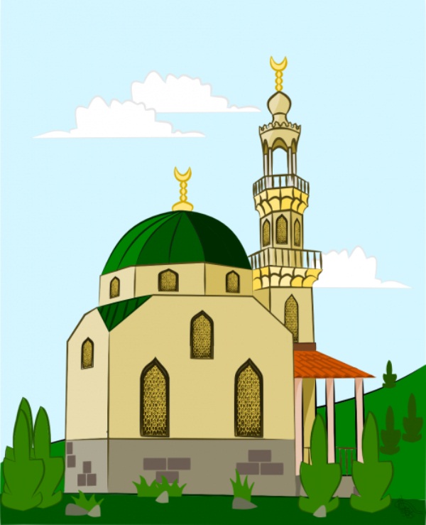 Gambar Montase Masjid Kartun Contoh Gambar Mewarnai Gambar Animasi