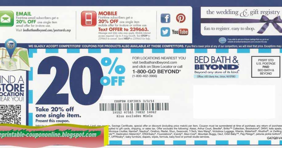 Printable Bed Bath And Beyond Coupon 2019 Printable Bed Bath And Beyond Coupon 2019