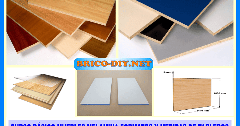 Curso como hacer muebles de melamina tutoríal medidas y formatos | Web