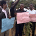 MKU Students protest paralyses business along General Kago Road.