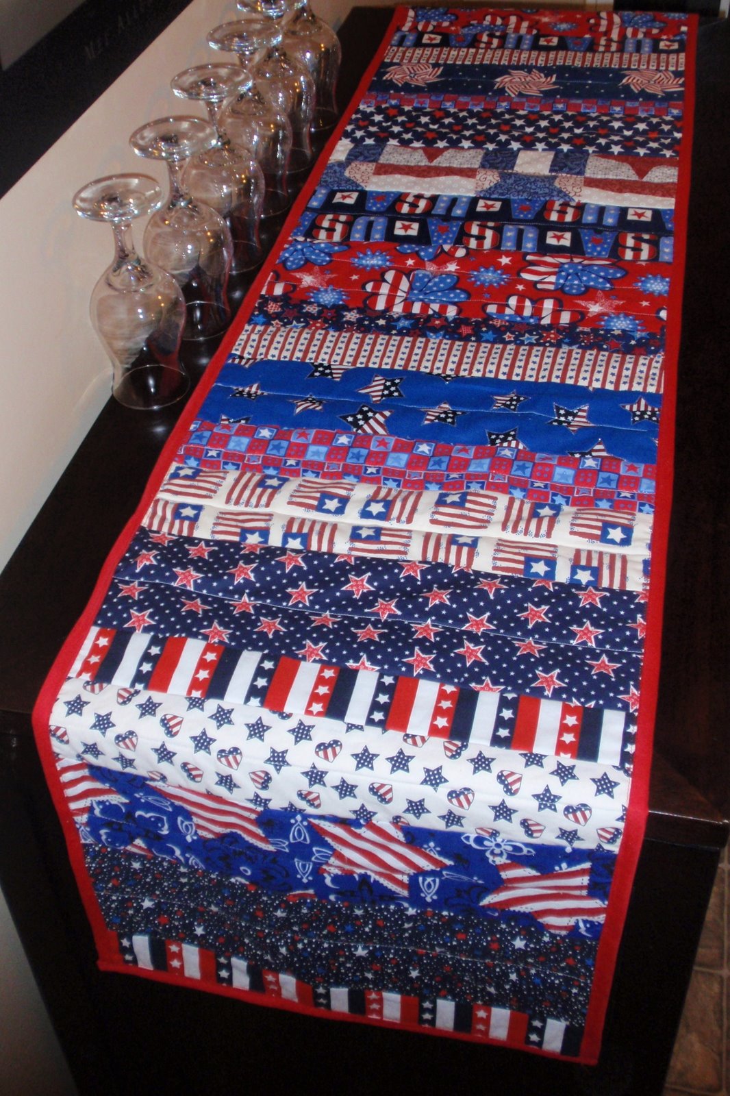 Counting On Me DIY 4th of July Table Runner