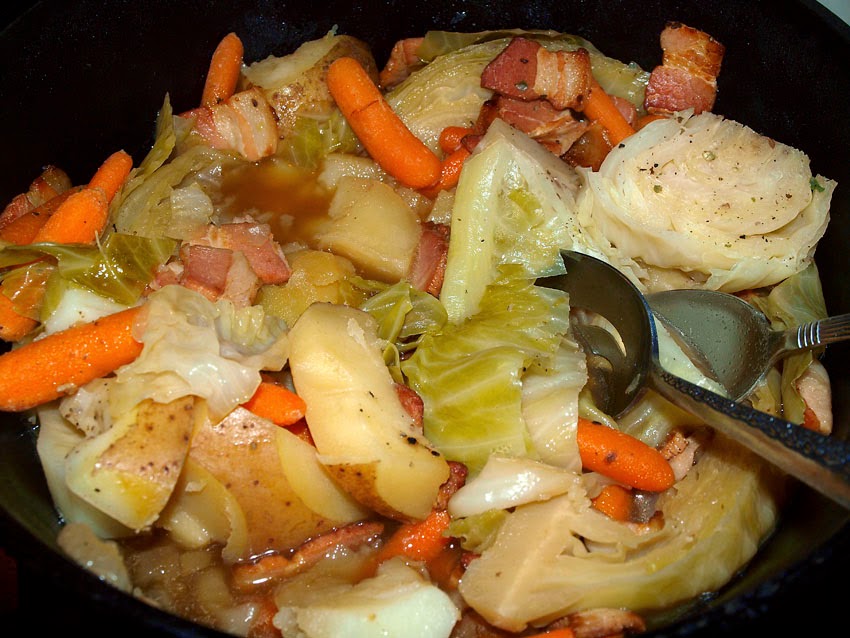 Pellet Smoker Cooking Pork Chops with Potatoes, Carrots and Cabbage