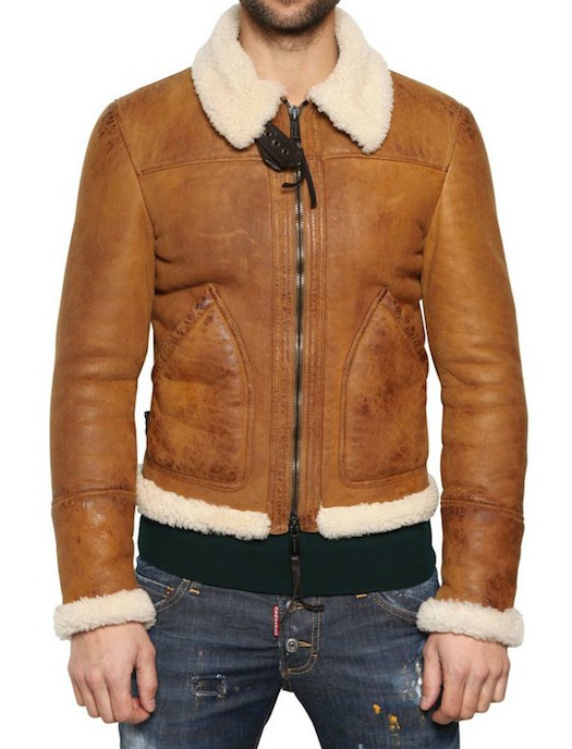 The Baked Apple: Dsquared2 Shearling Aviator Jacket