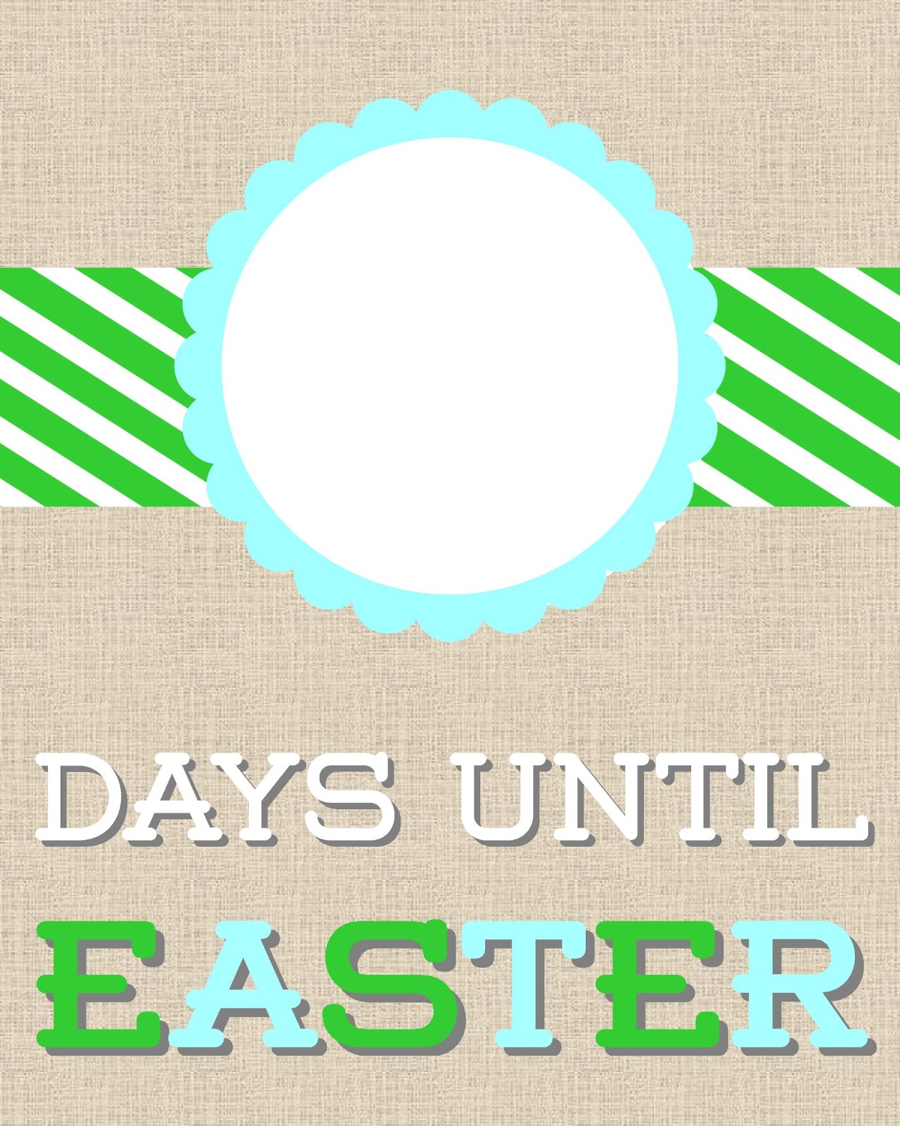 Easter DryErase Countdown