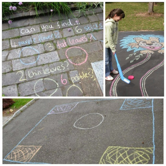 Summer Sidewalk Chalk Ideas for Kids