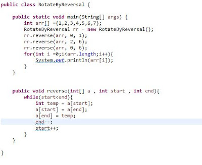 [Interview Question] Program in java for Array Rotation ~ Program in ...
