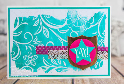 Yay! Celebration Card made with Stampin' Up! UK Supplies which you can buy here