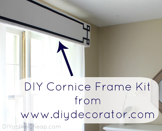 DIY Cornice Frame Kit from diydecorator.com - you customize with fabric of your choice!