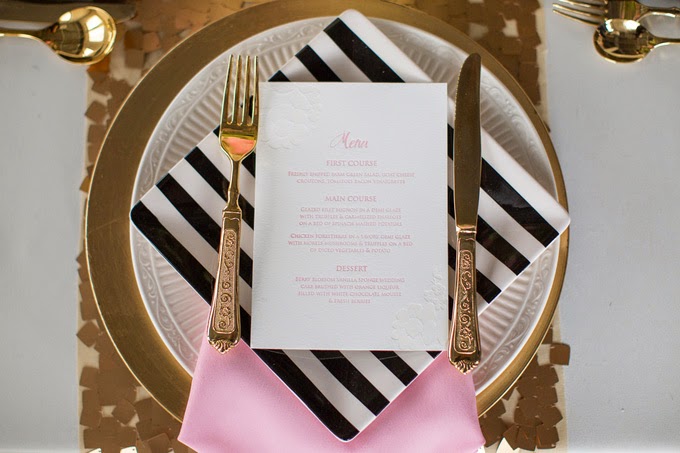 Glam Pink, Black and White Styled Shoot