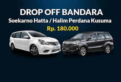 Rental mobil drop off Bandara, harga sewa murah di jakarta