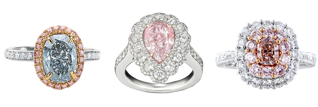 pink diamond engagement rings 
