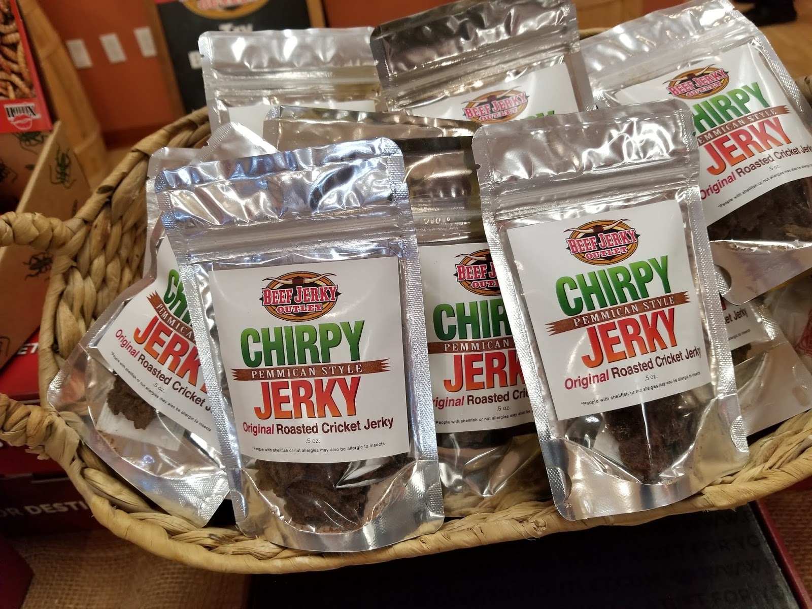 Rop's Collectables Crickets at the Beef Jerky Outlet