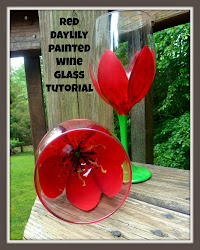 wine glass painted flower flowers glasses tutorial paint crafts easy tutorials daylily painting craft diy lily floral hand diyjoy beginners