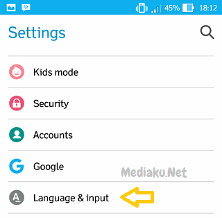 Ubah Bahasa Di HP Asus ZenFone Max