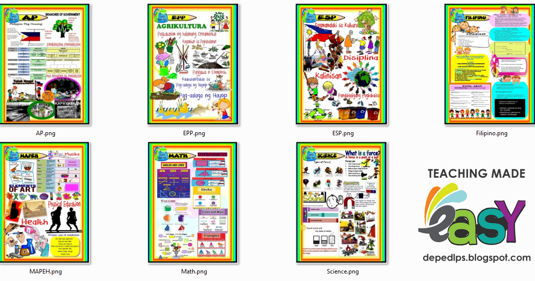 Grade 4 New K 12 Bulletin Boards 3rd Quarter Deped Lps Images CLOUD