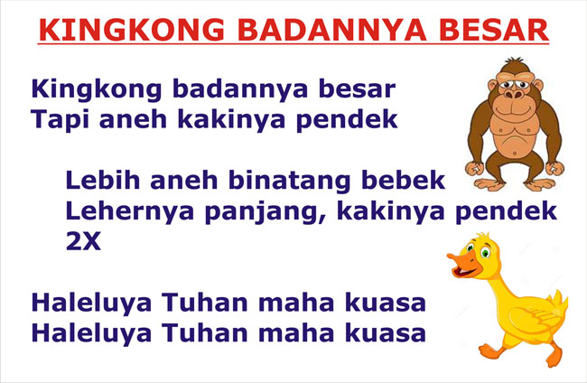 Lirik Lagu Pujian Rohani Kristen Sekolah Minggu Gereja Tuhan Yesus
