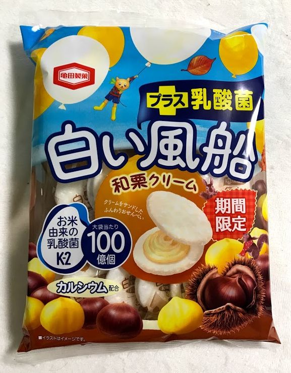 交換無料 亀田製菓 白い風船ミルククリーム 18枚×12袋