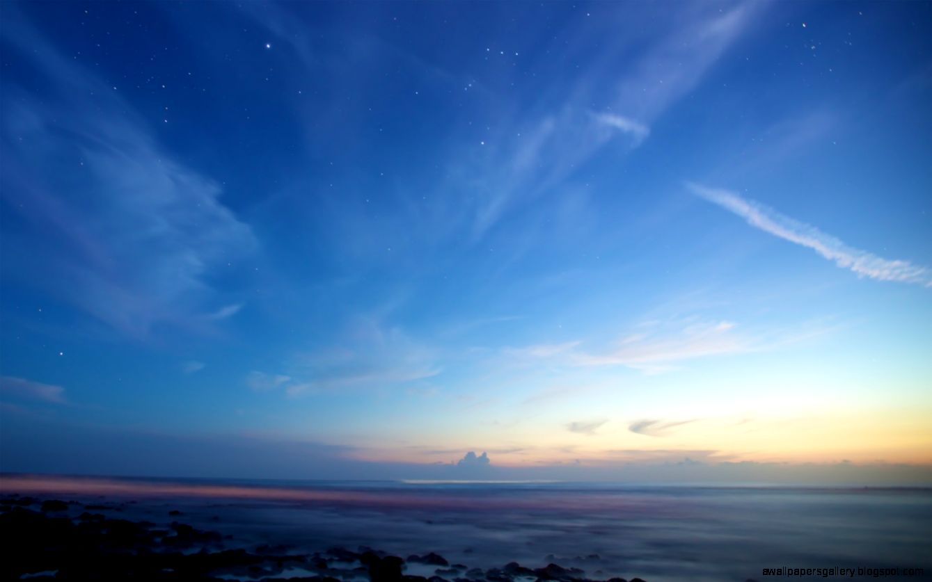 Sunset in the sky 30421   Green sky   Landscape scenery