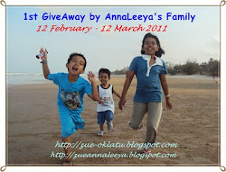 1st GiveAway by AnnaLeeya's Family