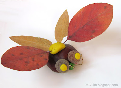 осенние поделки насекомые autumn nature craft insect