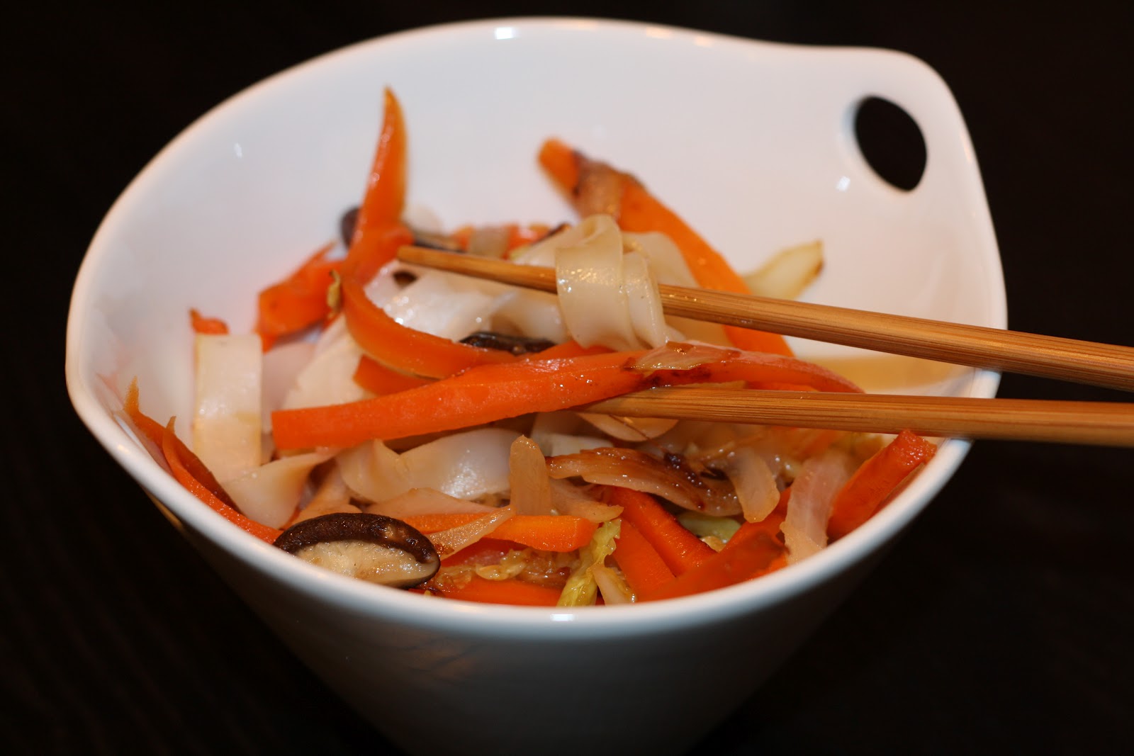 K's Veg Recipes Flat Noodles with Pickled Vegetables