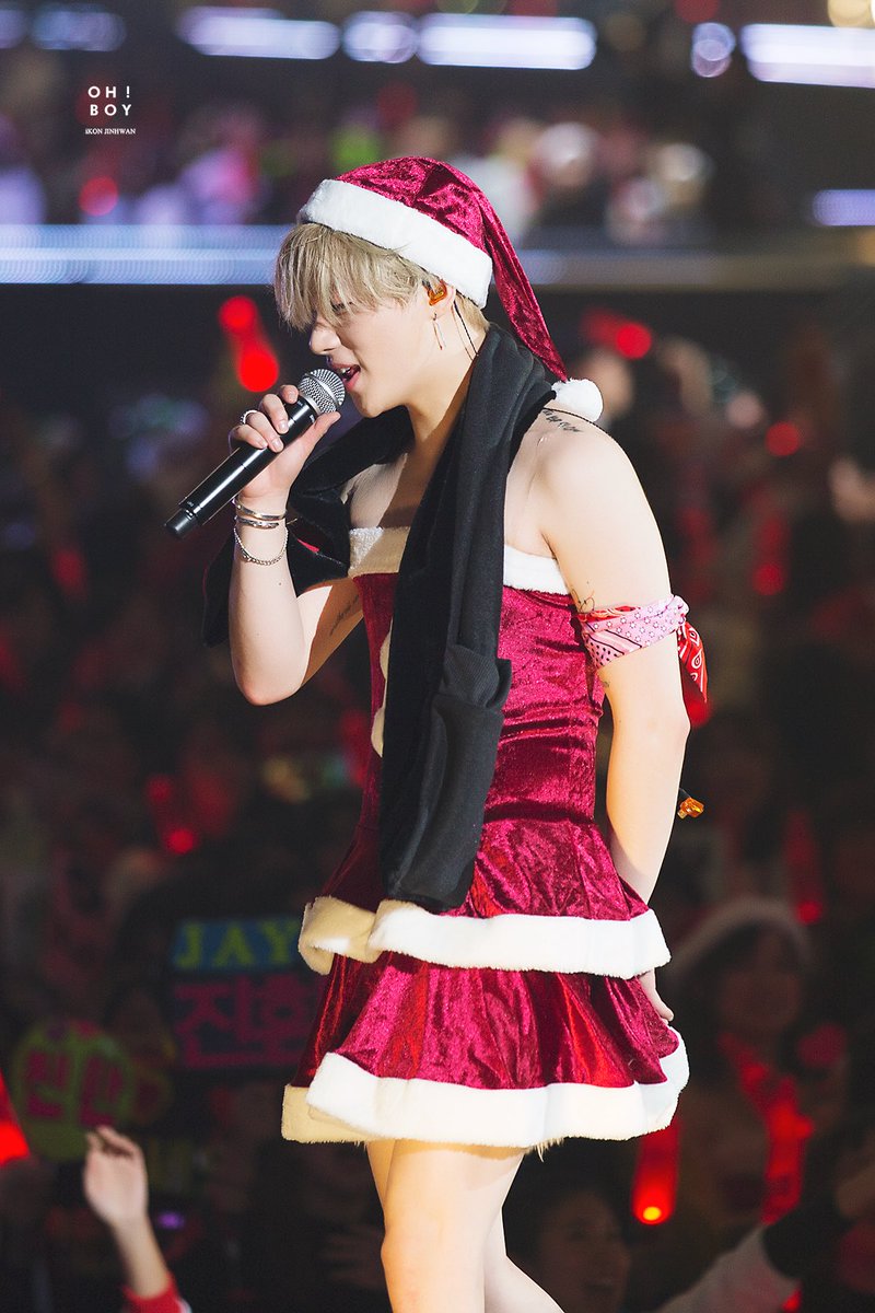 Картинки по запросу IKON's Jinhwan drops jaws with his santa
