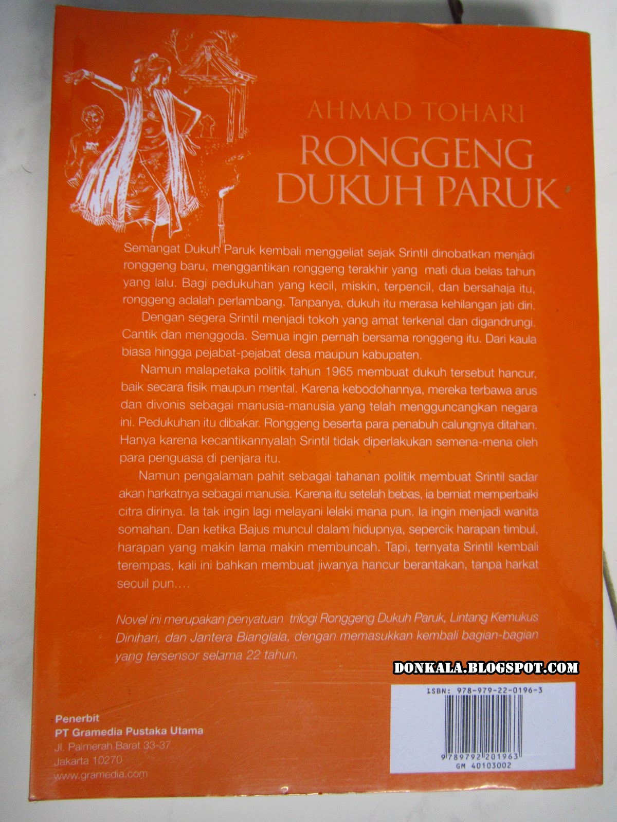pustakadonkala Resensi BukuBook Review Ronggeng Dukuh Paruk
