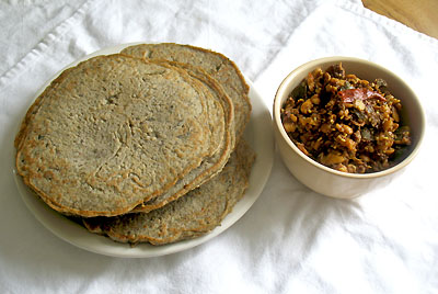 savory lentil Indian pancakes