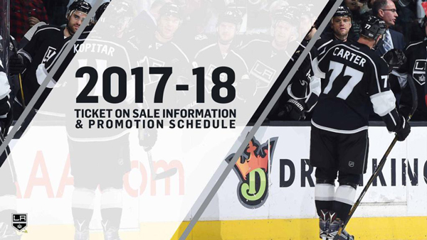 Kings Announce 2017-18 Ticket On Sale Information, Promo Schedule