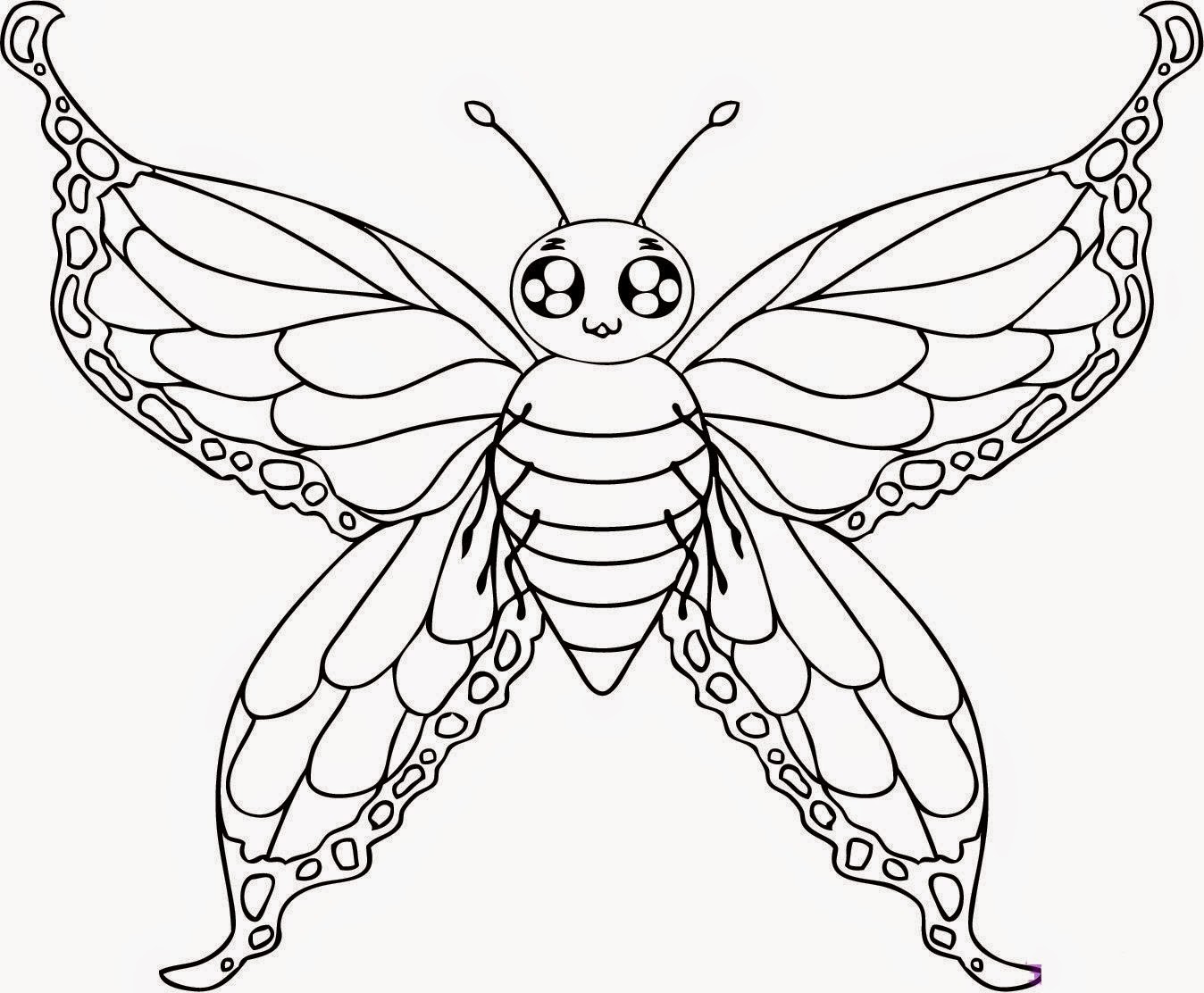 b for butterfly coloring pages - photo #41