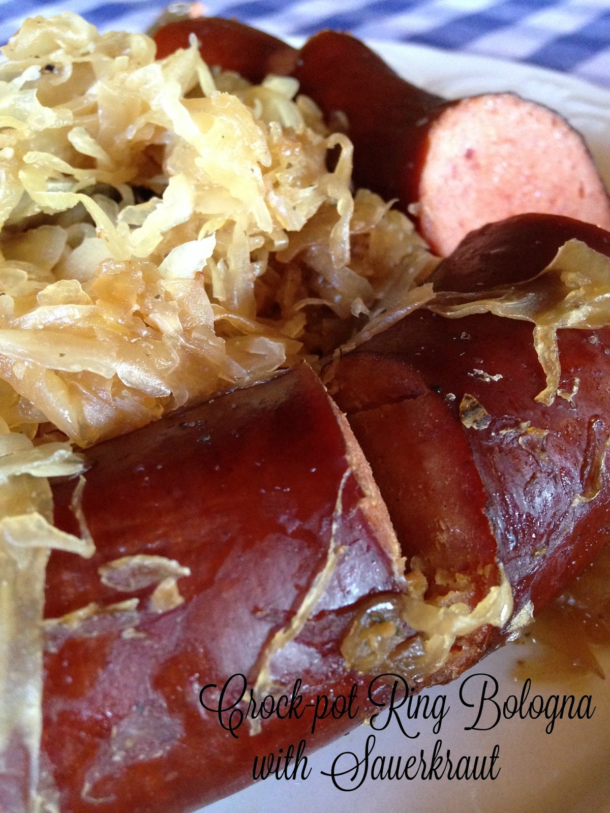 Turnips 2 Tangerines Crockpot Ring Bologna with Sauerkraut, Plus How