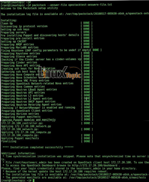openstack installation successfully openstack, neutron, nova, community, openstack queens documentation, openstack queens centos, openstack queens, openstack queens installation, openstack queens single node installation, openstack queens centos 7, openstack installation, install openstack, install openstack centos 7, openstack installation on centos step by step, openstack tutorial, linux, openstack, queens, packstack