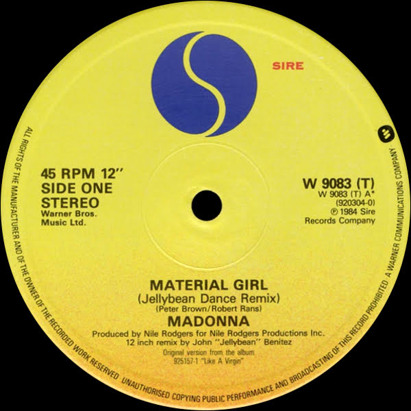 80sMusicReMixes Material Girl (Jellybean Dance Remix) Madonna