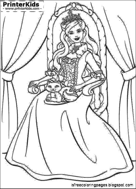 Barbie As The Princess And The Pauper Coloring Pages | Free Coloring Pages