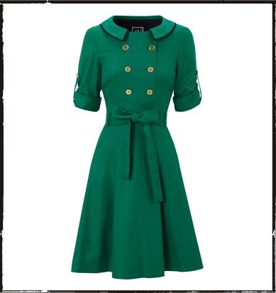 NW3 Apple Green Military Dress
