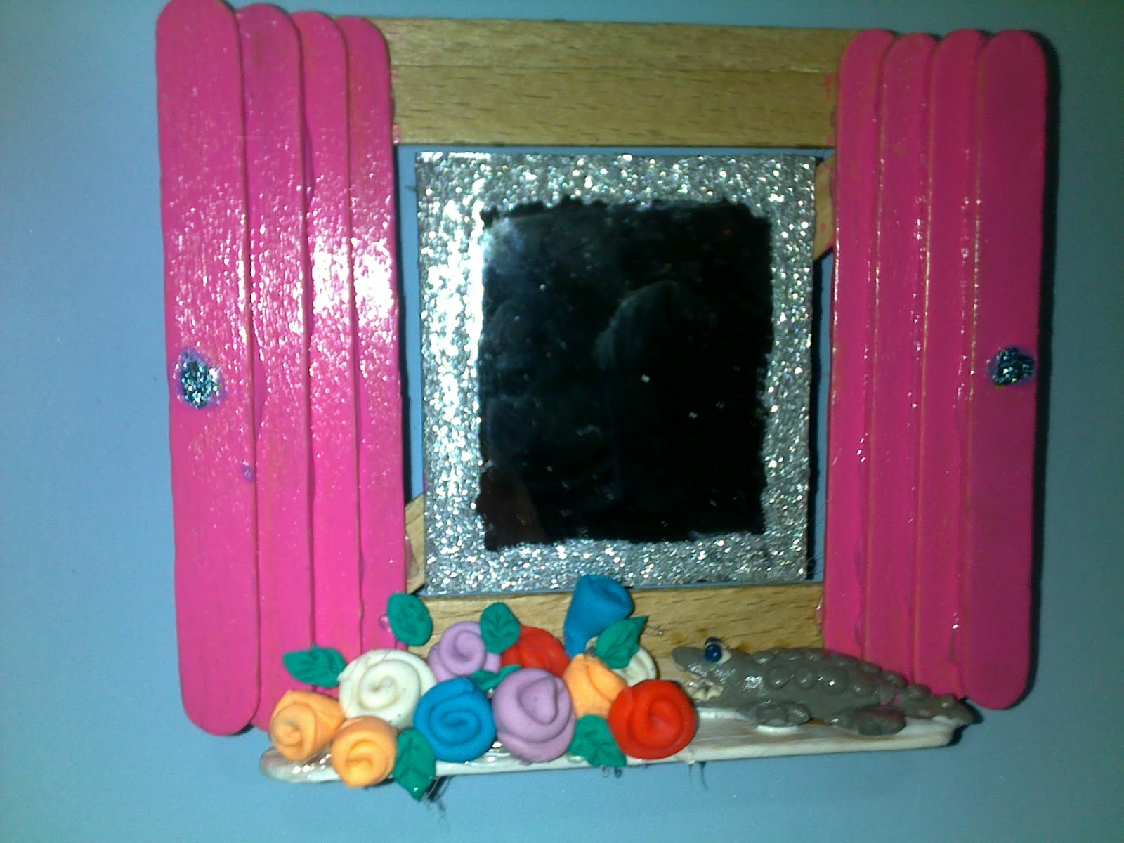 eğlenceli etkinlikler: dondurma çubuklarından aynalarımız;))