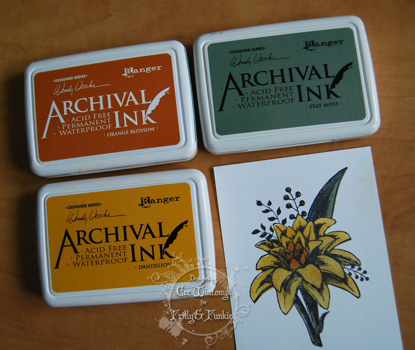 Wendy Vecchi Dye Ink Pad - Cactus Flower Color For Stamping & Crafting