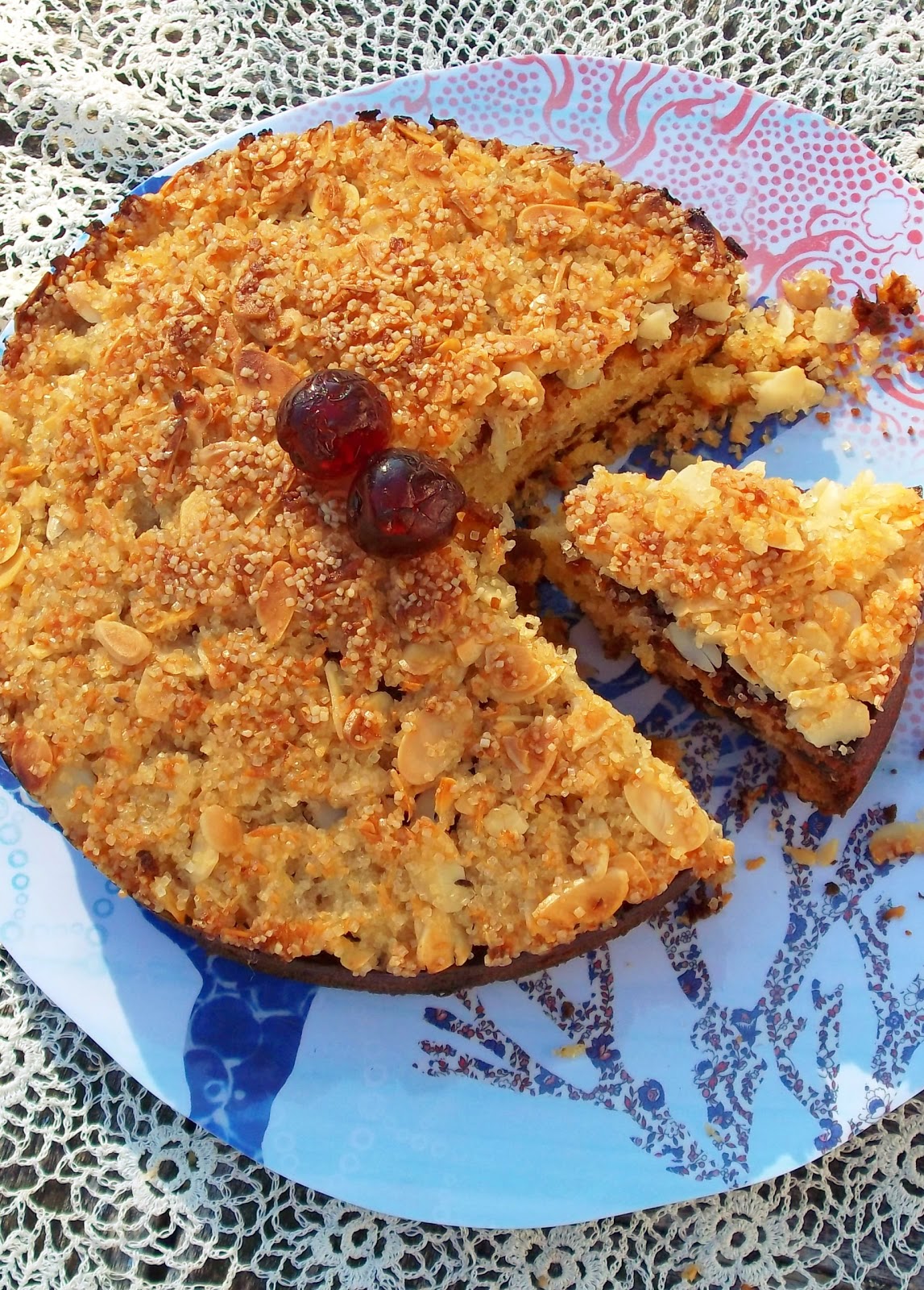 Idle Bakes Cherry, Almond &amp; Coconut Cake