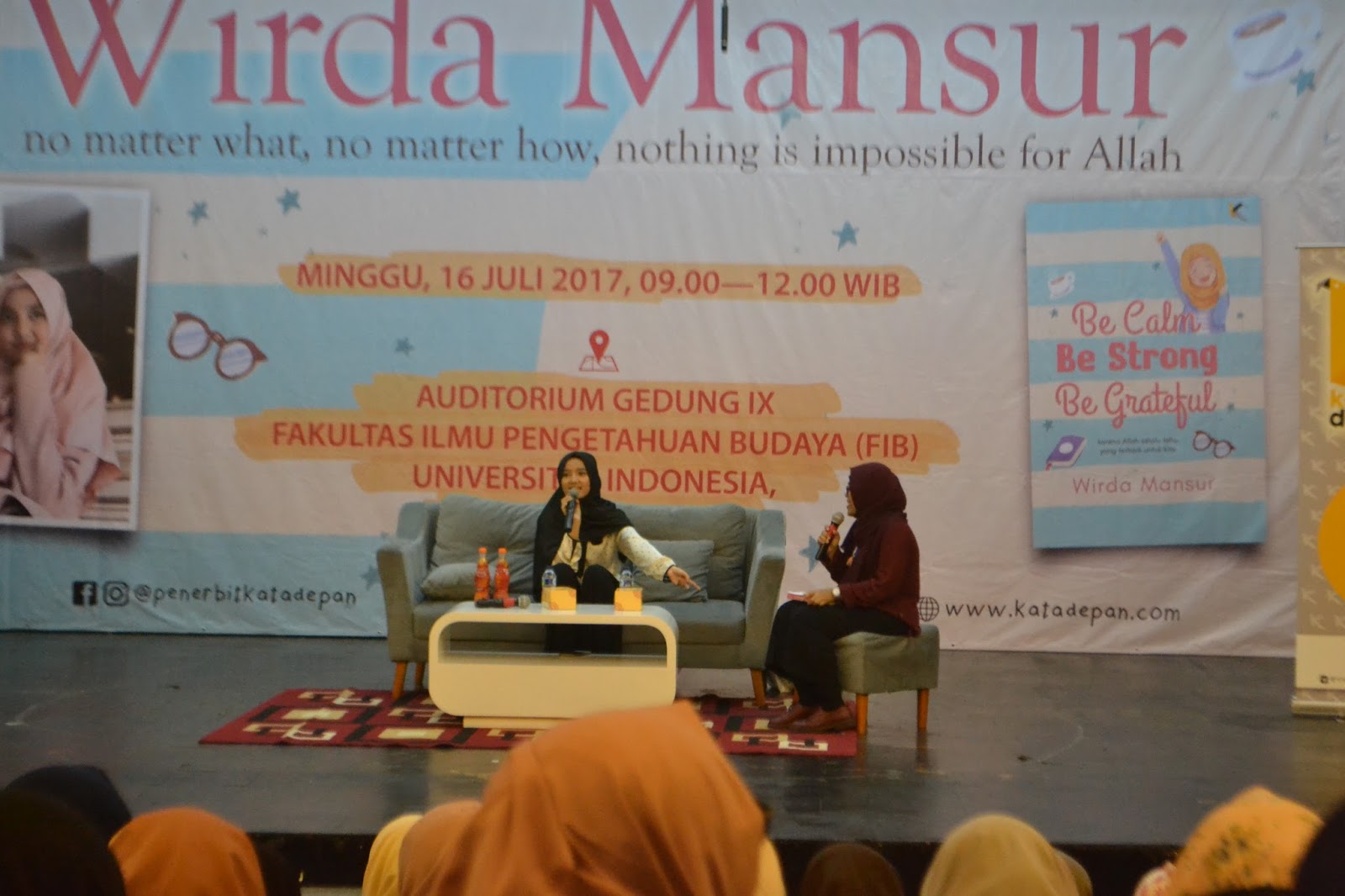 Launching Buku Wirda Mansur Be Calm, Be Strong, Be
